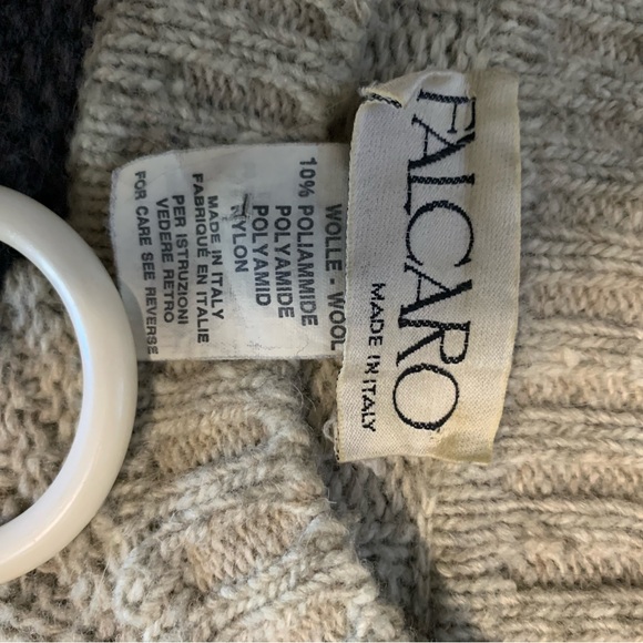 Patchwork wool FALCARO sweater - Picture 11 of 12